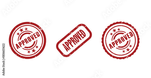 Professional approved stamp designs for verification, certification, validation, and official documentation use