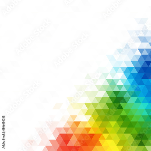 abstract background consisting of colorful triangles. eps 10