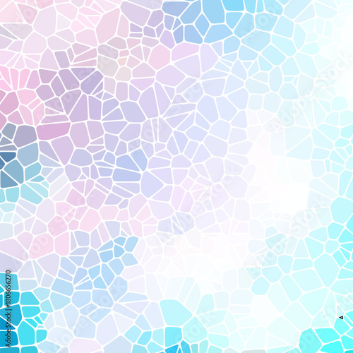 Abstract hexagons vector background. Geometric vector illustration. Creative design template. Pink, blue, white colors. eps 10