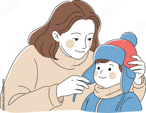 Stylishly dressed man securing a soft pink scarf for warmth on a chilly day, ready to face the elements, expressing a sense of comfort and protection