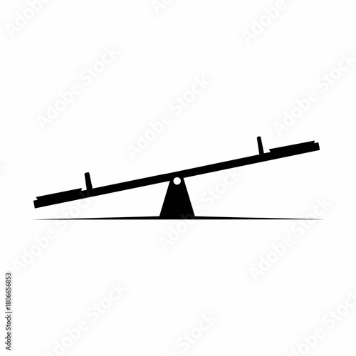 seesaw vector silhouette