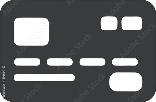 Credit card vector icon for secure online payments and financial transactions. digital banking symbol.
