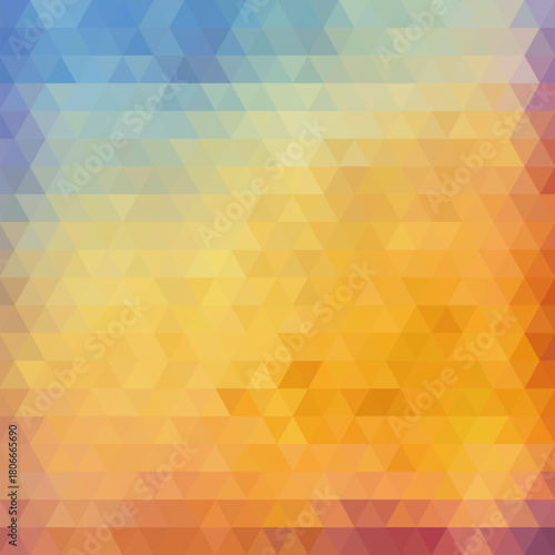 orange and blue triangles background. abstract vector pattern. polygonal style. geometric design. eps 10