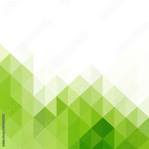 green triangular background. polygonal style. presentation template. eps 10