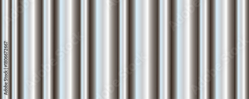 Abstract background of vertical metallic stripes with gradient shades of silver and gray,construction and architecture structure material texture, industrial steel iron line cover, aluminum row,