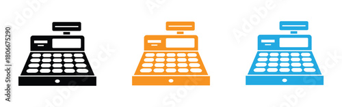 Cash Register icon vector image. Suitable for mobile application web application and print media.