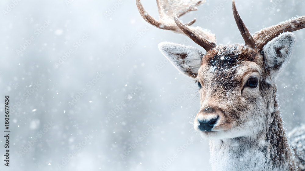 Obraz premium deer in winter