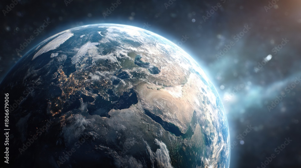 Fototapeta premium Earth in space