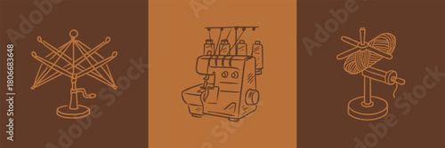 Hand-Drawn Knitting Illustration | Cozy Yarn Clipart | Handmade Sweater & Needles Drawing | Craft & DIY Art