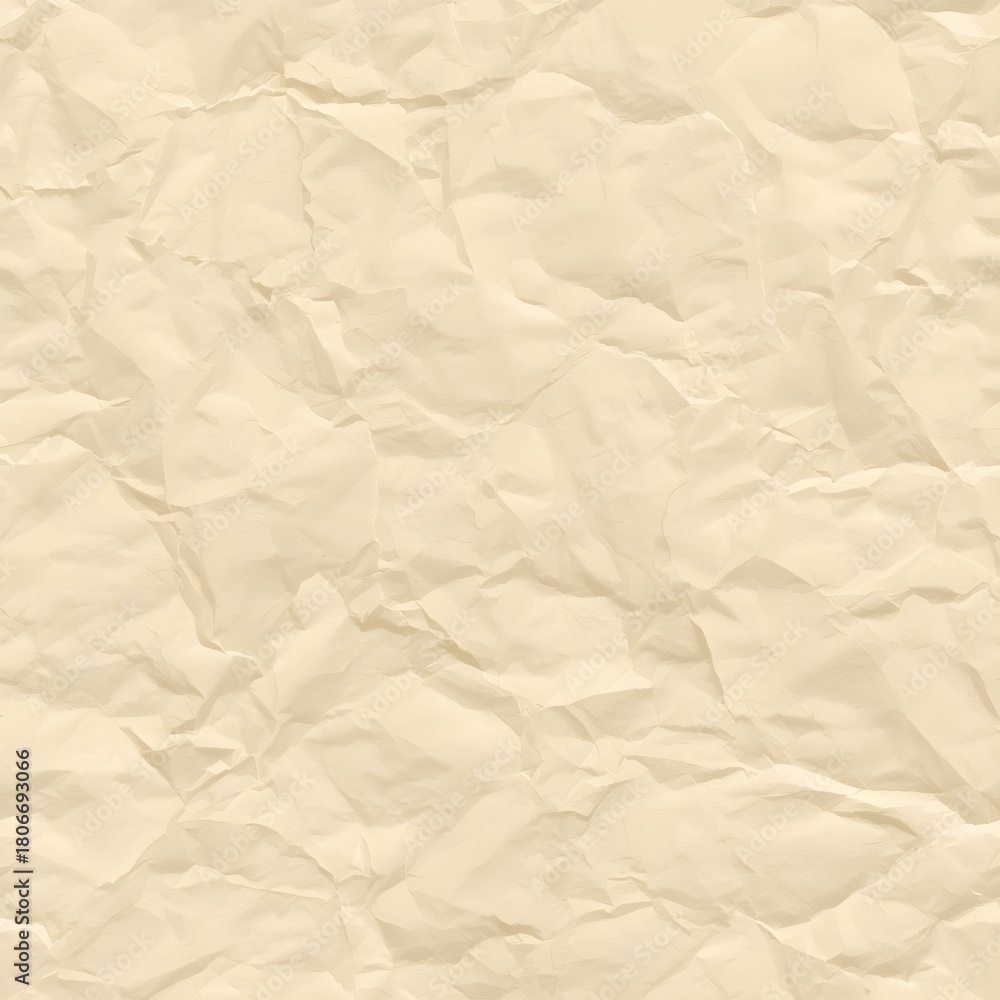 Obraz premium Distressed Beige Paper Texture: Crumpled, Aged, and Versatile Background for Design