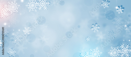 Bright Winter Snow Banner