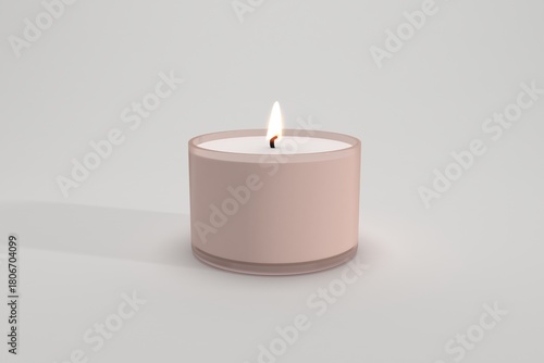 Wallpaper Mural Elegant candle burning gently creates a warm and inviting atmosphere for relaxation and peaceful meditation Torontodigital.ca