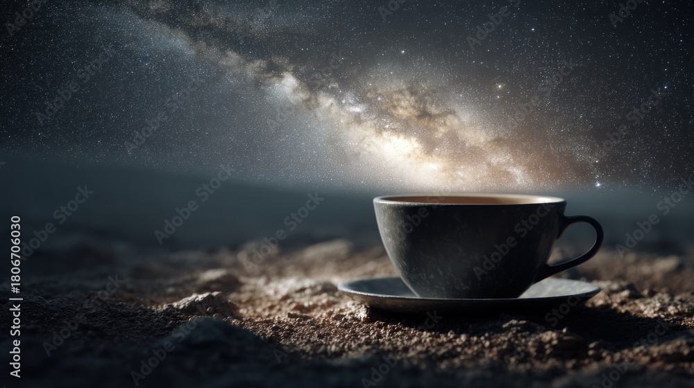 Fototapeta premium Cosmic coffee break