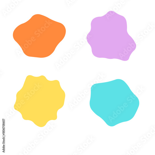 Colorful Organic Blob Shapes Collection for Modern Abstract Design and Creative Visual Projects