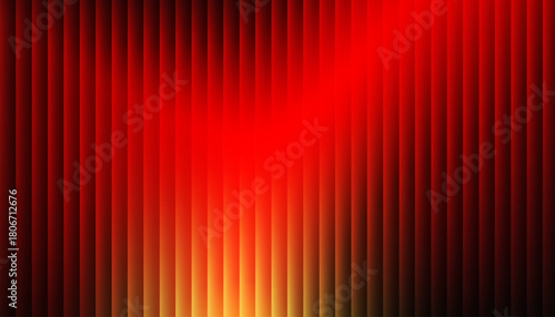 Fractal glass vector background with glowing sunset gradient. Radiant summer heat, vivid golden light and warm energy lines for abstract design, poster, wallpaper and magical sunset illustration