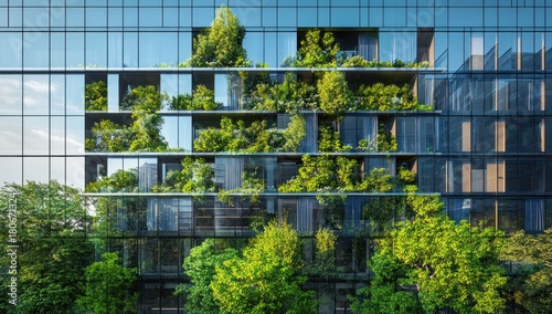 Modern architecture integrating green spaces for sustainable living