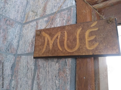 old wooden sign