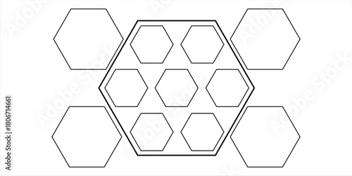 honeycombs icon. Element of education for mobile concept and web apps icon. Thin line icon for website design and development, app development. Premium icon on white background
