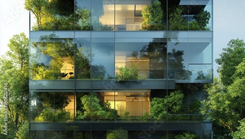 Innovative green building design integrates nature into urban architecture