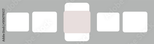 Minimalist layout design for web or mobile application display