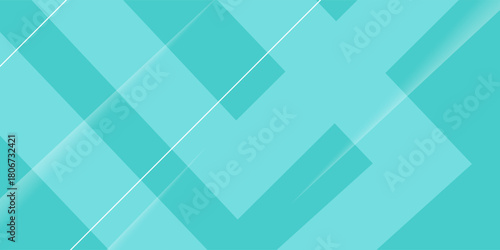 Bright colorful abstract geometric background with green turquoise gradient color combination