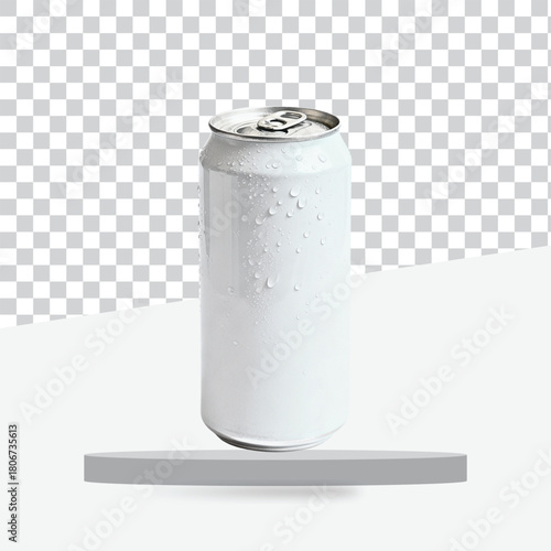 aluminum bottle can for drink mockup design 