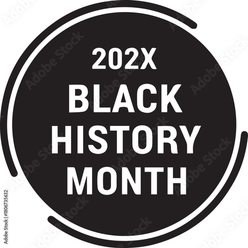 Black history month 202x celebration and recognition