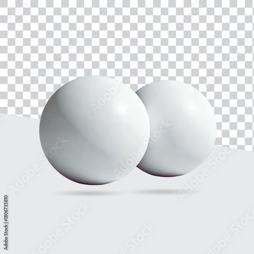 white egg on white background mockup design 