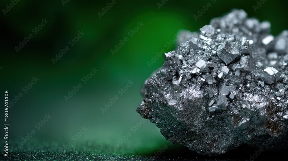 Fototapeta premium Metallic mineral specimen