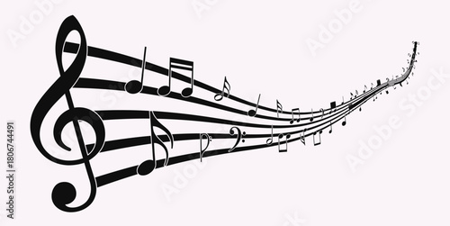Music symbol vector design.