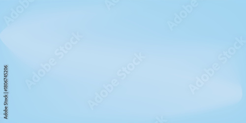 Aesthetic clear blue sky. Summer season blue pastel colored vertical vector banner. Blurred sky gradient background. Simple soft light backdrop.