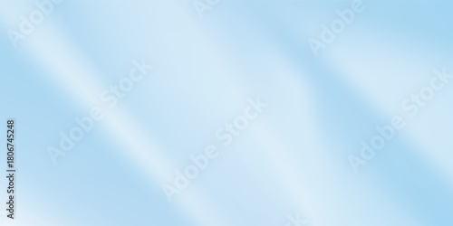 Aesthetic clear blue sky. Summer season blue pastel colored vertical vector banner. Blurred sky gradient background. Simple soft light backdrop.