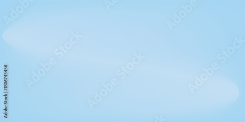 Aesthetic clear blue sky. Summer season blue pastel colored vertical vector banner. Blurred sky gradient background. Simple soft light backdrop.