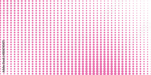 white polka dots pattern over hot pink useful as a background good effect
