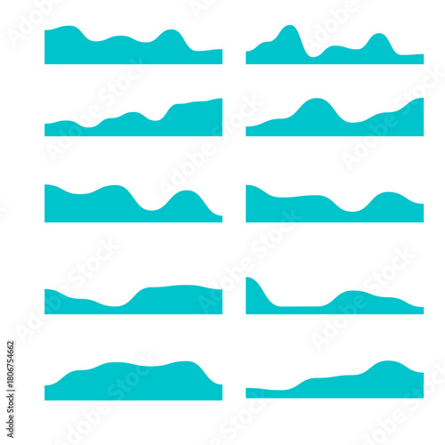 A Comprehensive Vector Set of Organic Abstract Wave Borders for Modern Design Projects