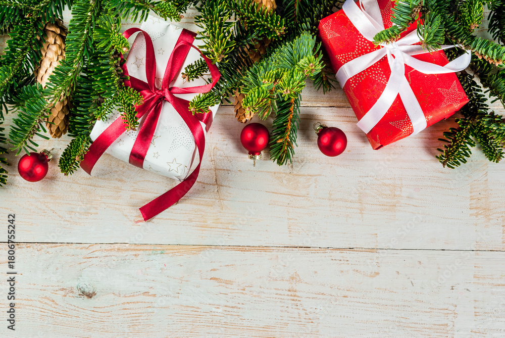 Fototapeta premium Christmas and New Year background