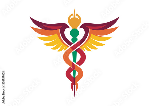 caduceus logo silhouette vector, health medical logo silhouette illustration, caduceus medical snake logo silhouette vector, doctor logo medical health logo silhouette vector on white background