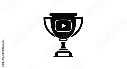 Trophy icon symbolizing achievement and online video success
