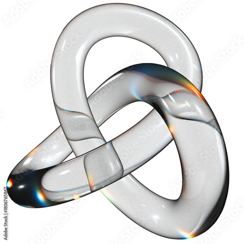 Liquid Glass 3D Shape
