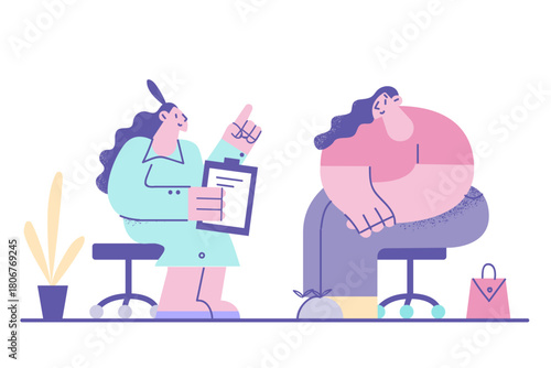 Obesity, nutrition and weight loss concept