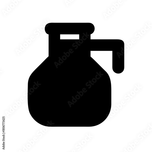 hydro flask lab container silhouette icon