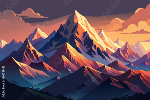 Himalayan mountains in Nepal with dramatic peaks captured in soft Instagram filter style, atmospheric travel landscape, high altitude view and dreamy adventure photography aesthetic