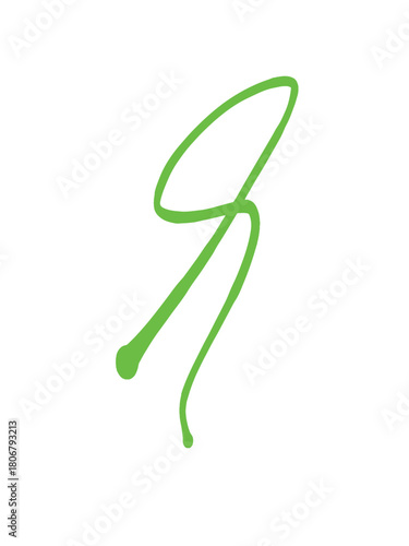 Adobe Illustrator Artwork-flourish approval green