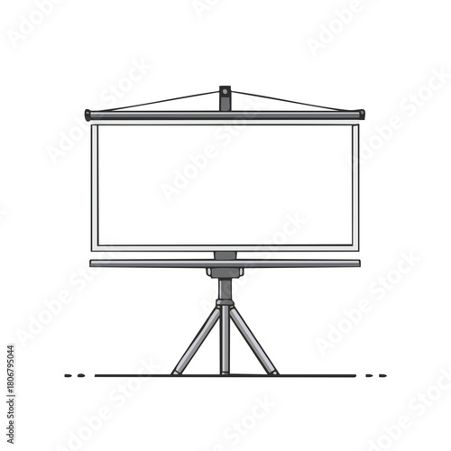 Portable Projection Screen with Tripod Stand for Presentations