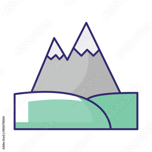 Valley Vector icon which can easily modify or edit