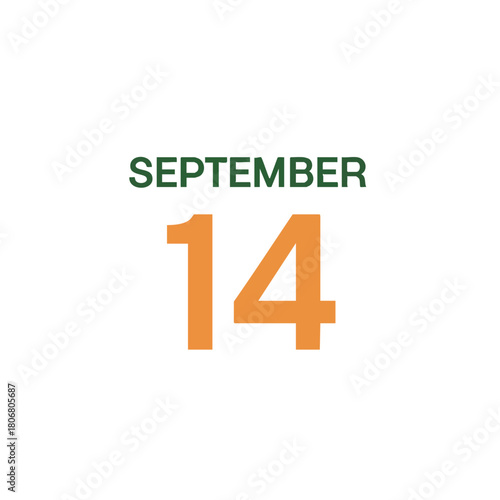 Graphic date presentation for a specific day in September, useful in calendars or reminders that enhance visual communication with a clean and