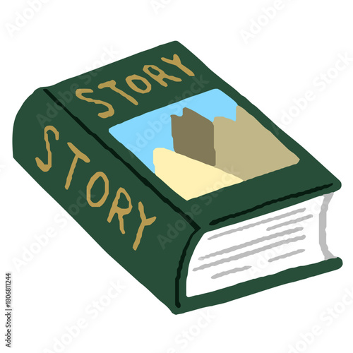 ハードカバーの本