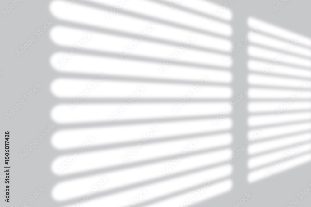 Fototapeta premium Sunlight and shadows cast by blinds, perfect backdrop for design, aesthetics, and minimalist visuals