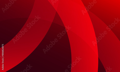 Red abstract curve background. Vector illustration