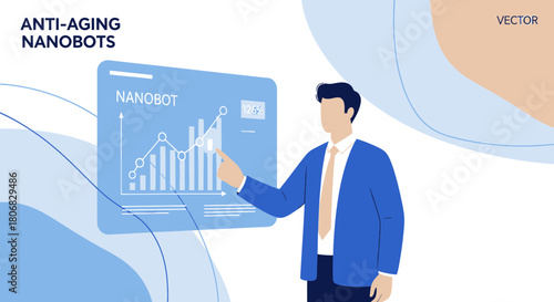 Nanobot research and development presentation showing potential benefits anti-aging therapy